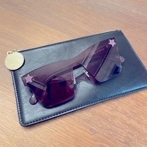 Star stud Stella McCartney sunglasses w/ case